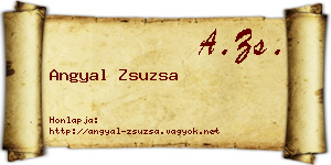 Angyal Zsuzsa névjegykártya